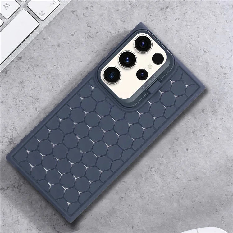 For Samsung Galaxy S24 Ultra Case Heat Dissipation Kickstand TPU Back Cover