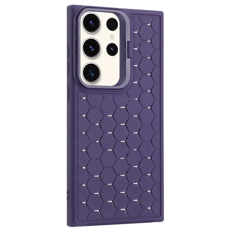 For Samsung Galaxy S24 Ultra Case Heat Dissipation Kickstand TPU Back Cover