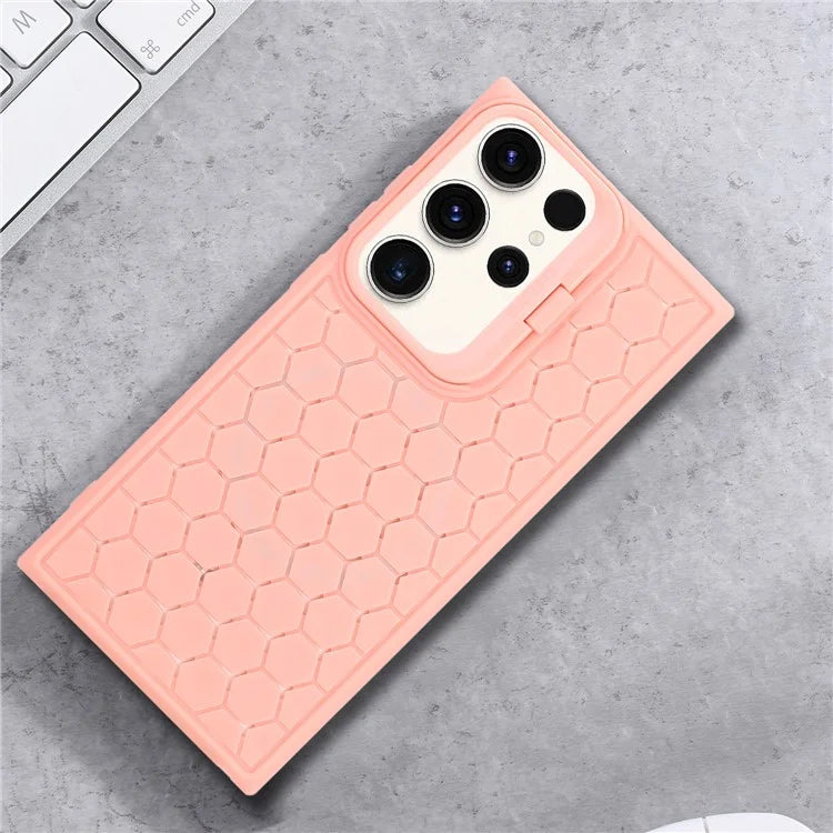 For Samsung Galaxy S24 Ultra Case Heat Dissipation Kickstand TPU Back Cover