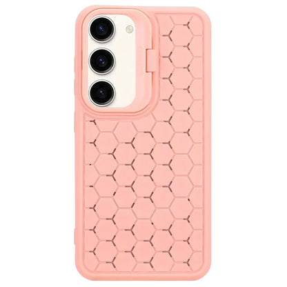 For Samsung Galaxy S23 Case Breathable TPU Phone Cover Kickstand Phone Shell