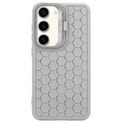 For Samsung Galaxy S23 Case Breathable TPU Phone Cover Kickstand Phone Shell