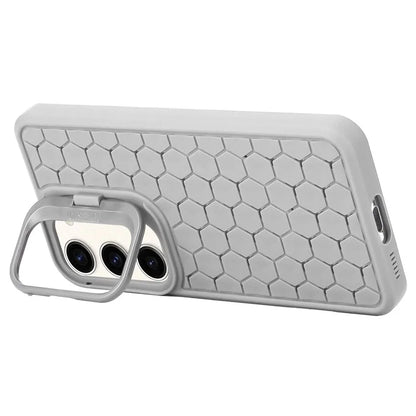 For Samsung Galaxy S23 Case Breathable TPU Phone Cover Kickstand Phone Shell