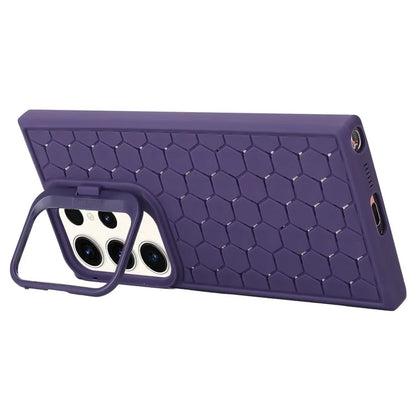 For Samsung Galaxy S23 Ultra Case Protective TPU Breathable Cooling Phone Cover with Kickstand