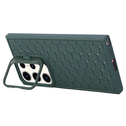 For Samsung Galaxy S23 Ultra Case Protective TPU Breathable Cooling Phone Cover with Kickstand