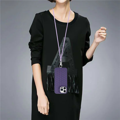 For iPhone 12 Pro Max Case with Shoulder Strap Kickstand Heat Dissipation TPU Phone Cover