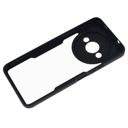 For Xiaomi Redmi A3 / Poco C61 4G Case Shockproof Acrylic + TPU Phone Shell, Built-In PET Screen Protector, Black