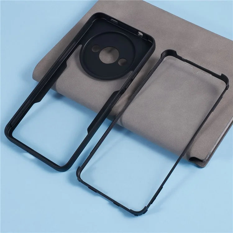For Xiaomi Redmi A3 / Poco C61 4G Case Shockproof Acrylic + TPU Phone Shell, Built-In PET Screen Protector, Black
