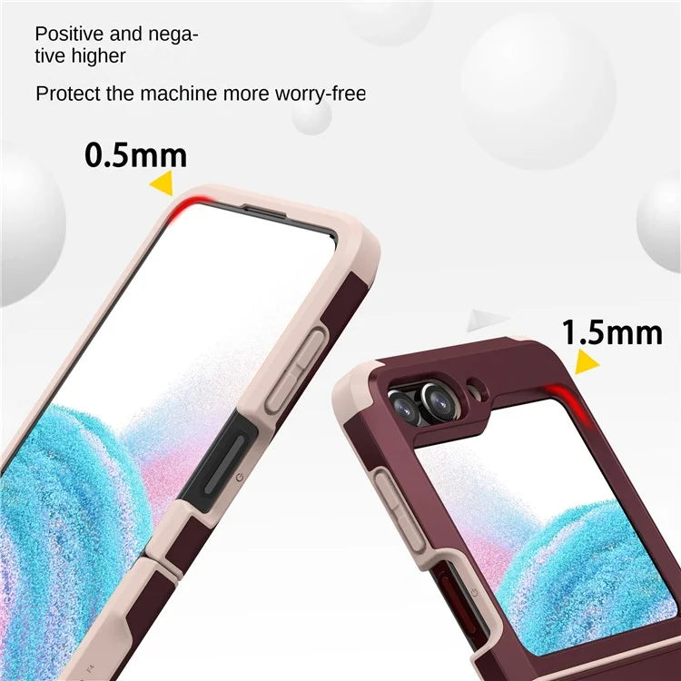 SGP Armor Series For Samsung Galaxy Z Flip5 5G PC Case Hinge Protection Folding Phone Protective Cover