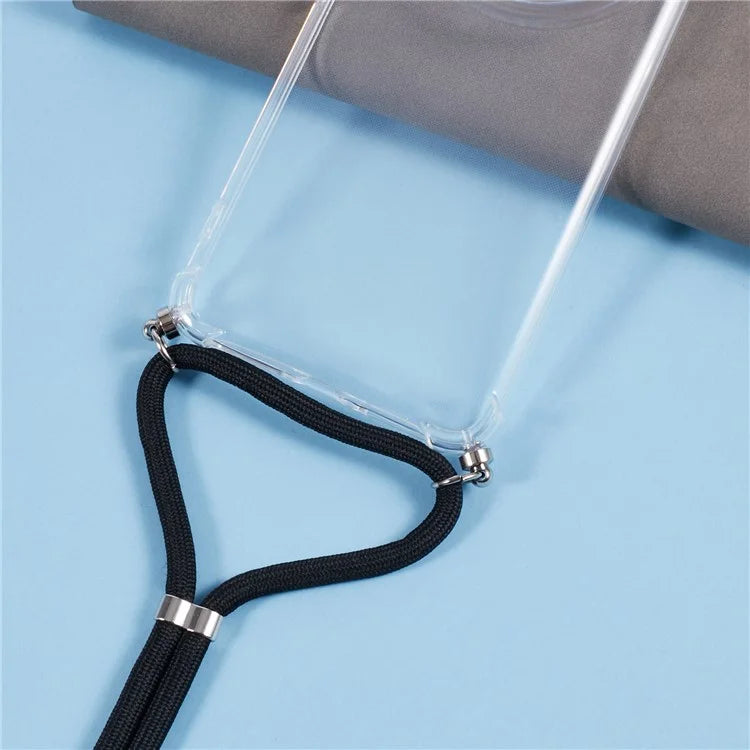 For Xiaomi 14 Ultra Case TPU Anti-scratch HD Clear Protective Back Cover with Lanyard