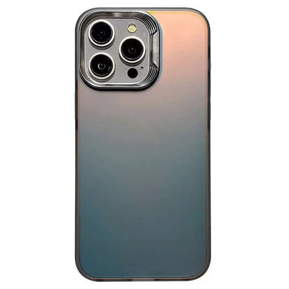 For iPhone 15 Pro Case Laser Effect Gradient Shockproof PC+TPU Phone Cover