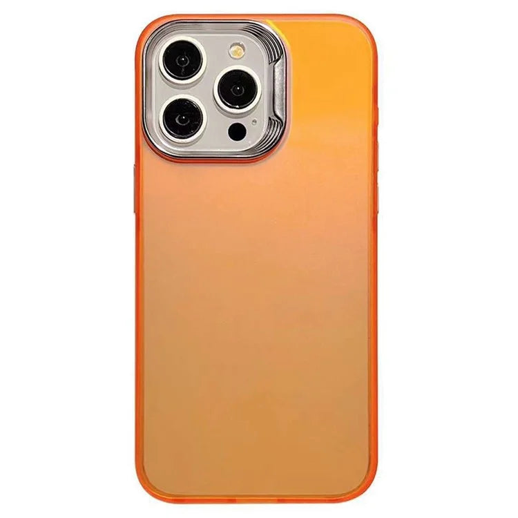 For iPhone 15 Pro Case Laser Effect Gradient Shockproof PC+TPU Phone Cover