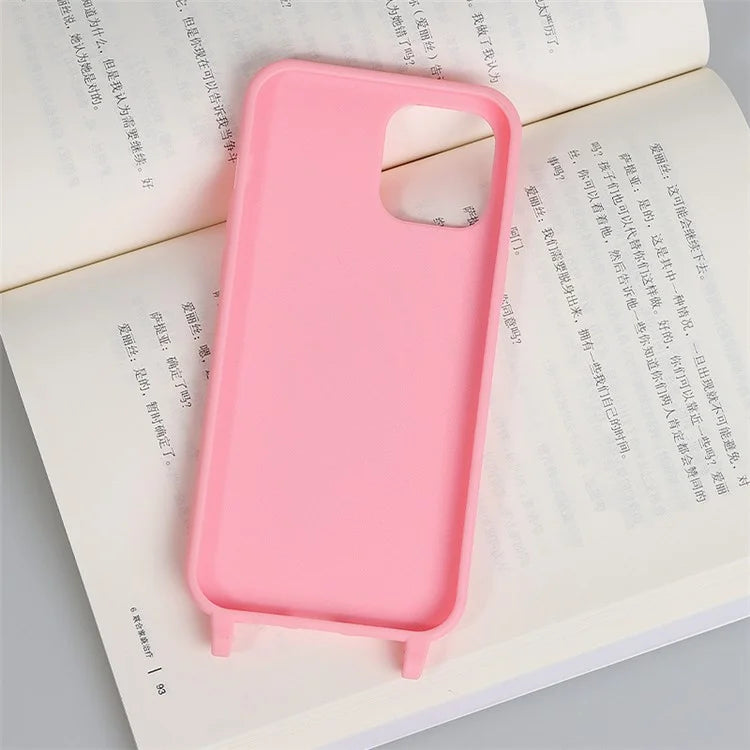 For iPhone 13 Pro Max Case Soft TPU Cell Phone Cover with Straps