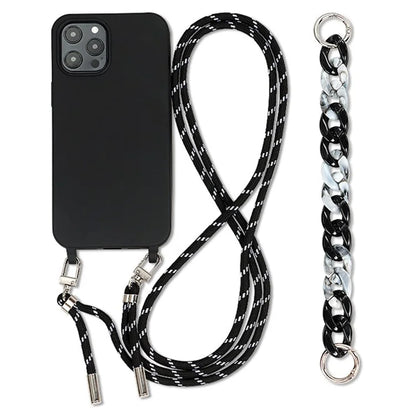 For iPhone 13 Pro Max Case Soft TPU Cell Phone Cover with Straps