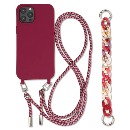 For iPhone 14 Pro Case Shockproof Soft TPU Mobile Phone Cover with Straps