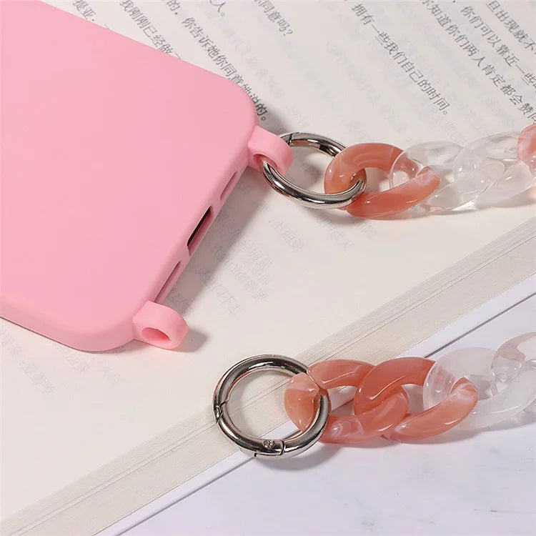 For iPhone 14 Pro Case Shockproof Soft TPU Mobile Phone Cover with Straps