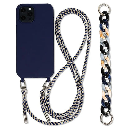 For iPhone 14 Pro Case Shockproof Soft TPU Mobile Phone Cover with Straps