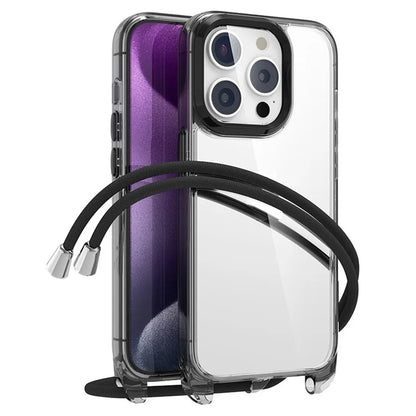 For iPhone 15 Pro Max Case Crystal Clear PC+TPU Protective Phone Cover