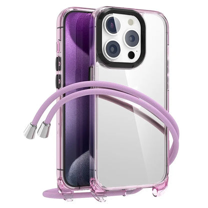 For iPhone 15 Pro Max Case Crystal Clear PC+TPU Protective Phone Cover