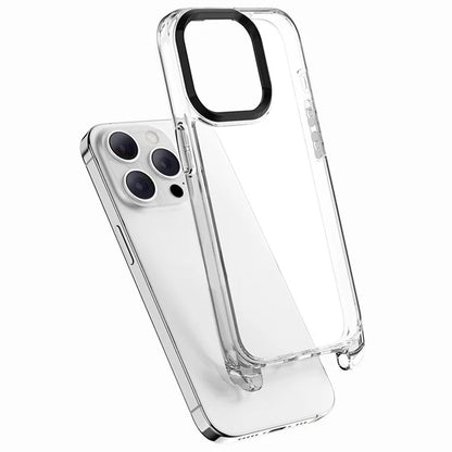 For iPhone 15 Pro Max Case Crystal Clear PC+TPU Protective Phone Cover