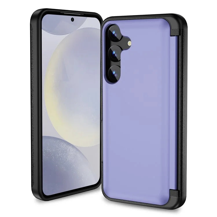 For Samsung Galaxy S23 FE Case Card Holder Shockproof TPU+PC Phone Cover with Flip Kickstand