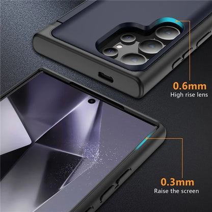 For Samsung Galaxy S21 Ultra 5G Kickstand Back Cover TPU+PC Dual Layer Phone Case