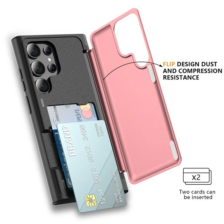 For Samsung Galaxy S21 Ultra 5G Kickstand Back Cover TPU+PC Dual Layer Phone Case