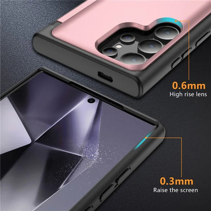 For Samsung Galaxy S21 Ultra 5G Kickstand Back Cover TPU+PC Dual Layer Phone Case