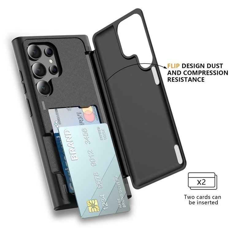 For Samsung Galaxy S21 Ultra 5G Kickstand Back Cover TPU+PC Dual Layer Phone Case