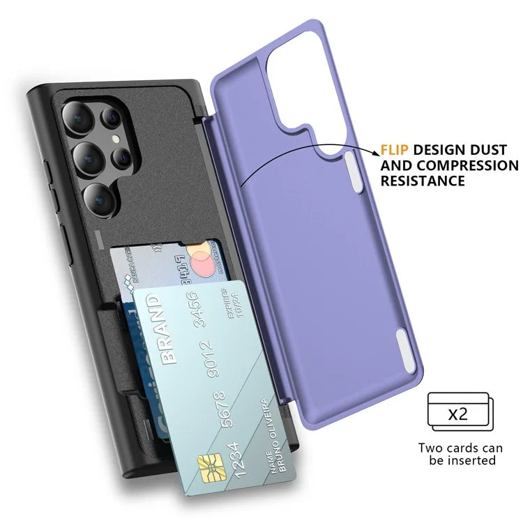 For Samsung Galaxy S21 Ultra 5G Kickstand Back Cover TPU+PC Dual Layer Phone Case