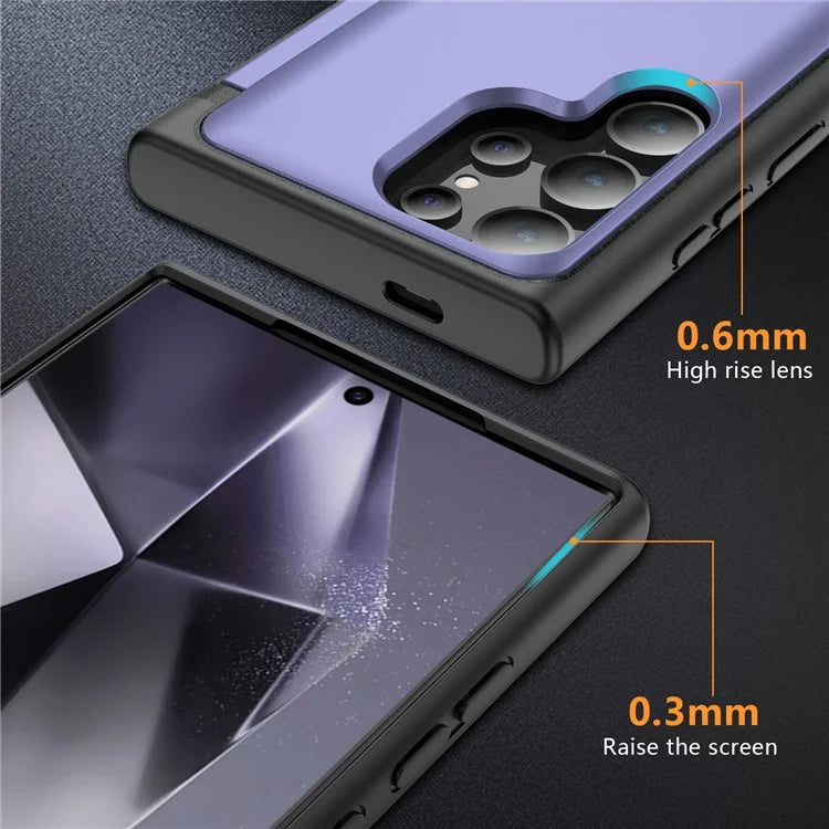 For Samsung Galaxy S21 Ultra 5G Kickstand Back Cover TPU+PC Dual Layer Phone Case