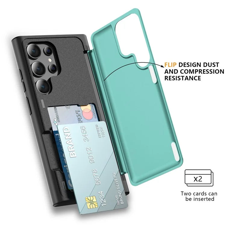 For Samsung Galaxy S21 Ultra 5G Kickstand Back Cover TPU+PC Dual Layer Phone Case
