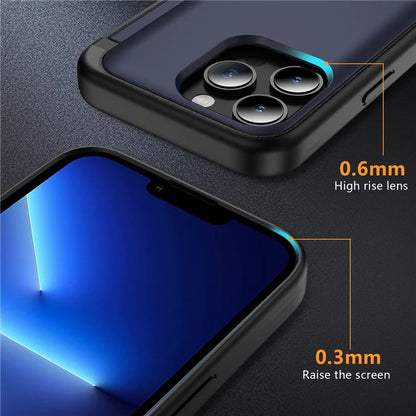 For iPhone 13 Pro Case TPU+PC Phone Cover with Kickstand / Card Holder Slot