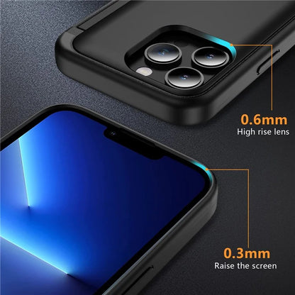For iPhone 13 Pro Case TPU+PC Phone Cover with Kickstand / Card Holder Slot