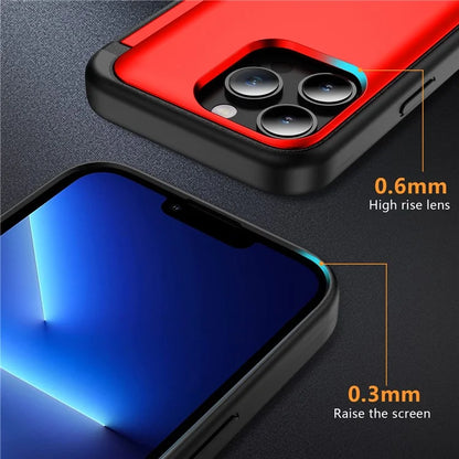 For iPhone 13 Pro Case TPU+PC Phone Cover with Kickstand / Card Holder Slot