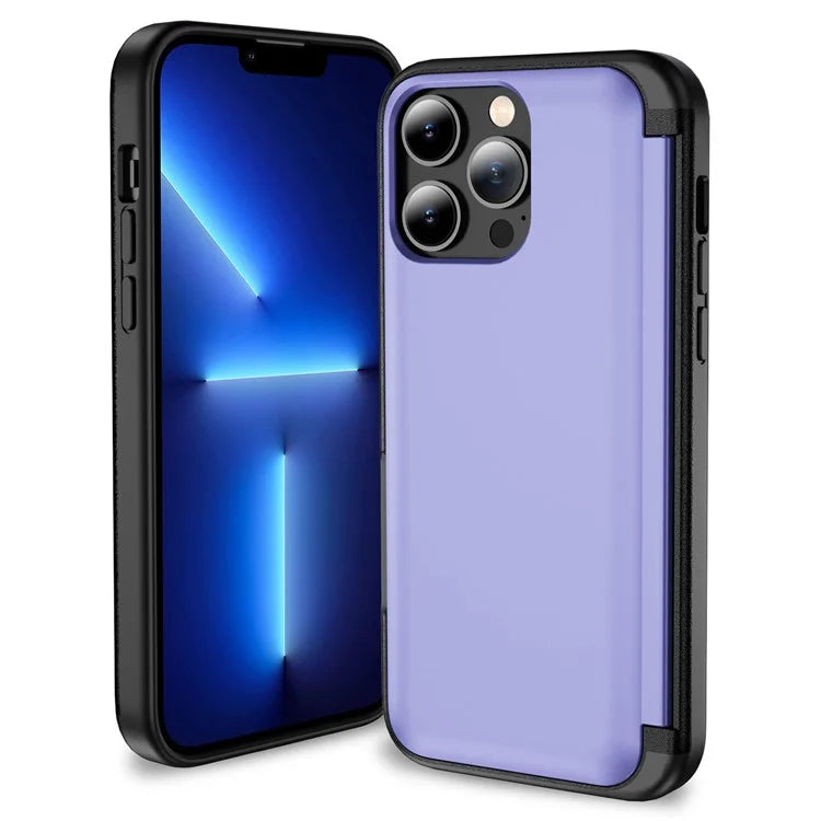 For iPhone 13 Pro Case TPU+PC Phone Cover with Kickstand / Card Holder Slot