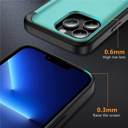 For iPhone 13 Pro Case TPU+PC Phone Cover with Kickstand / Card Holder Slot
