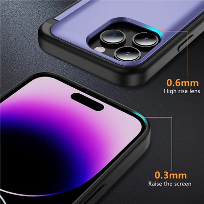 For iPhone 14 Pro Max Card Holder Case Flip Kickstand TPU+PC Protective Phone Cover