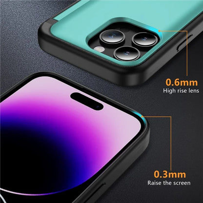 For iPhone 14 Pro Max Card Holder Case Flip Kickstand TPU+PC Protective Phone Cover