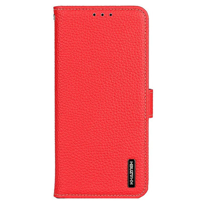KHAZNEH Stand Case for Xiaomi Redmi A3 / Poco C61 4G Support Stand Genuine Cow Leather Phone Cover
