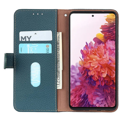 KHAZNEH Stand Case for Xiaomi Redmi A3 / Poco C61 4G Support Stand Genuine Cow Leather Phone Cover