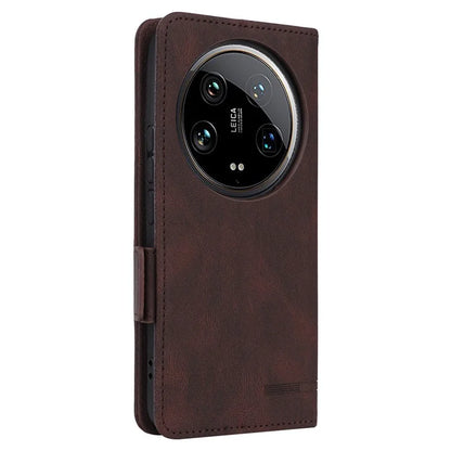 For Xiaomi 14 Ultra Wallet Case Hardware Decor PU Leather Stand Phone Cover
