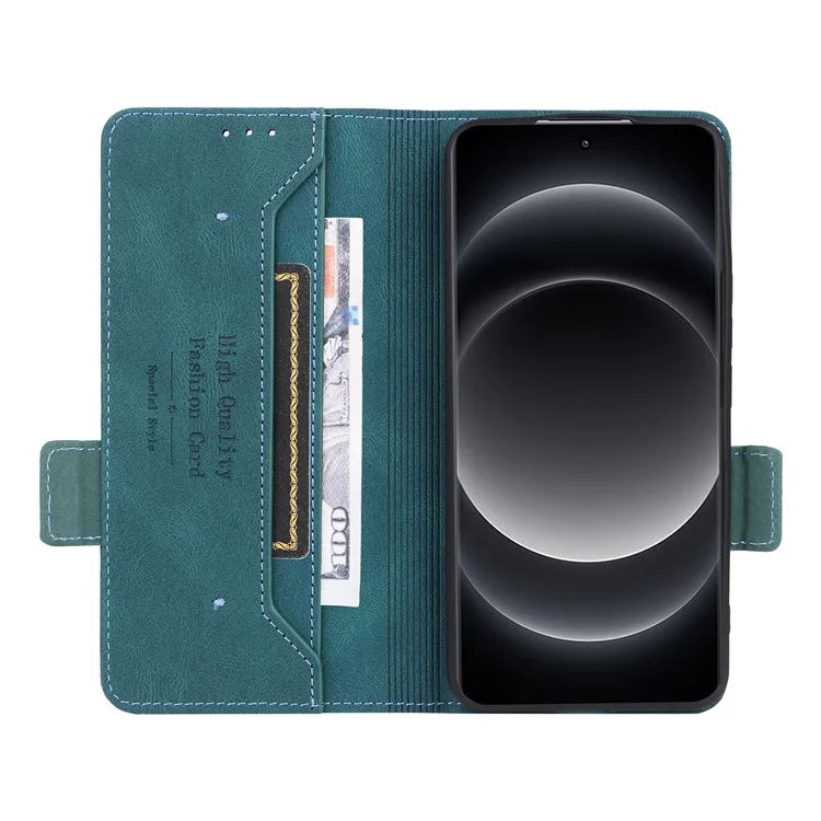 For Xiaomi 14 Ultra Wallet Case Hardware Decor PU Leather Stand Phone Cover
