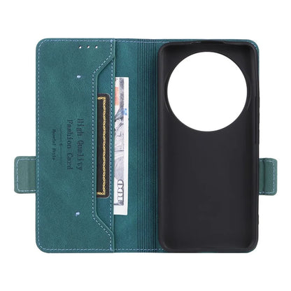 For Xiaomi 14 Ultra Wallet Case Hardware Decor PU Leather Stand Phone Cover