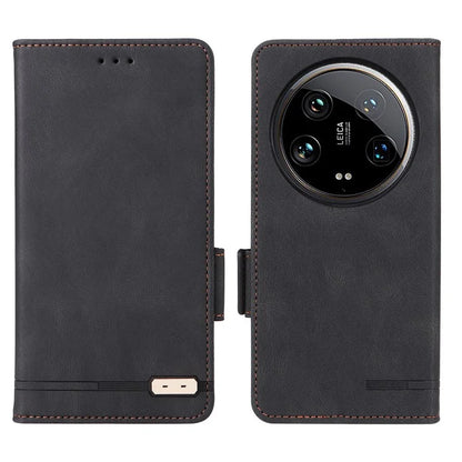 For Xiaomi 14 Ultra Wallet Case Hardware Decor PU Leather Stand Phone Cover