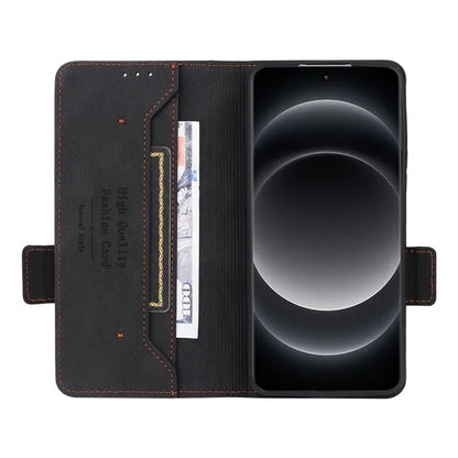 For Xiaomi 14 Ultra Wallet Case Hardware Decor PU Leather Stand Phone Cover