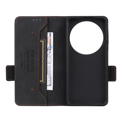 For Xiaomi 14 Ultra Wallet Case Hardware Decor PU Leather Stand Phone Cover