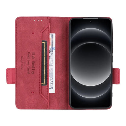 For Xiaomi 14 Ultra Wallet Case Hardware Decor PU Leather Stand Phone Cover