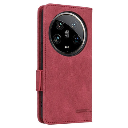 For Xiaomi 14 Ultra Wallet Case Hardware Decor PU Leather Stand Phone Cover