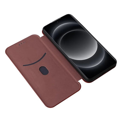 For Xiaomi 14 Ultra Case PU Leather Magnetic Closure Phone Cover with Card Holder