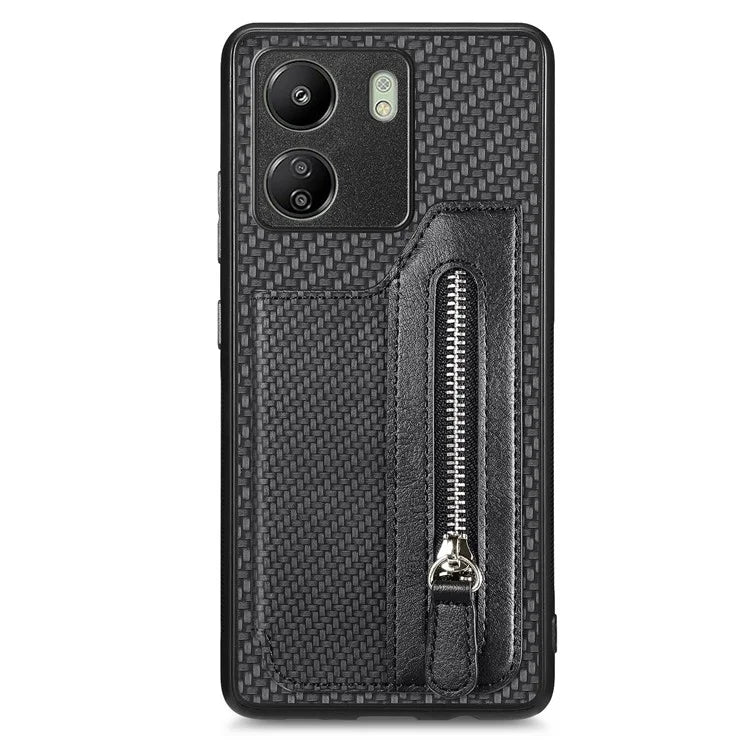 C1-04 For Xiaomi Redmi 13C 4G / 13C 5G / 13R 5G / Poco M6 5G / Poco C65 4G Wallet Phone Case Kickstand PU+PC+TPU Phone Cover